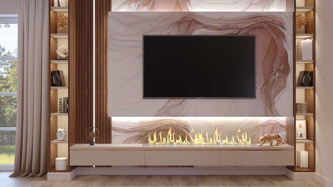 fireplace in interior