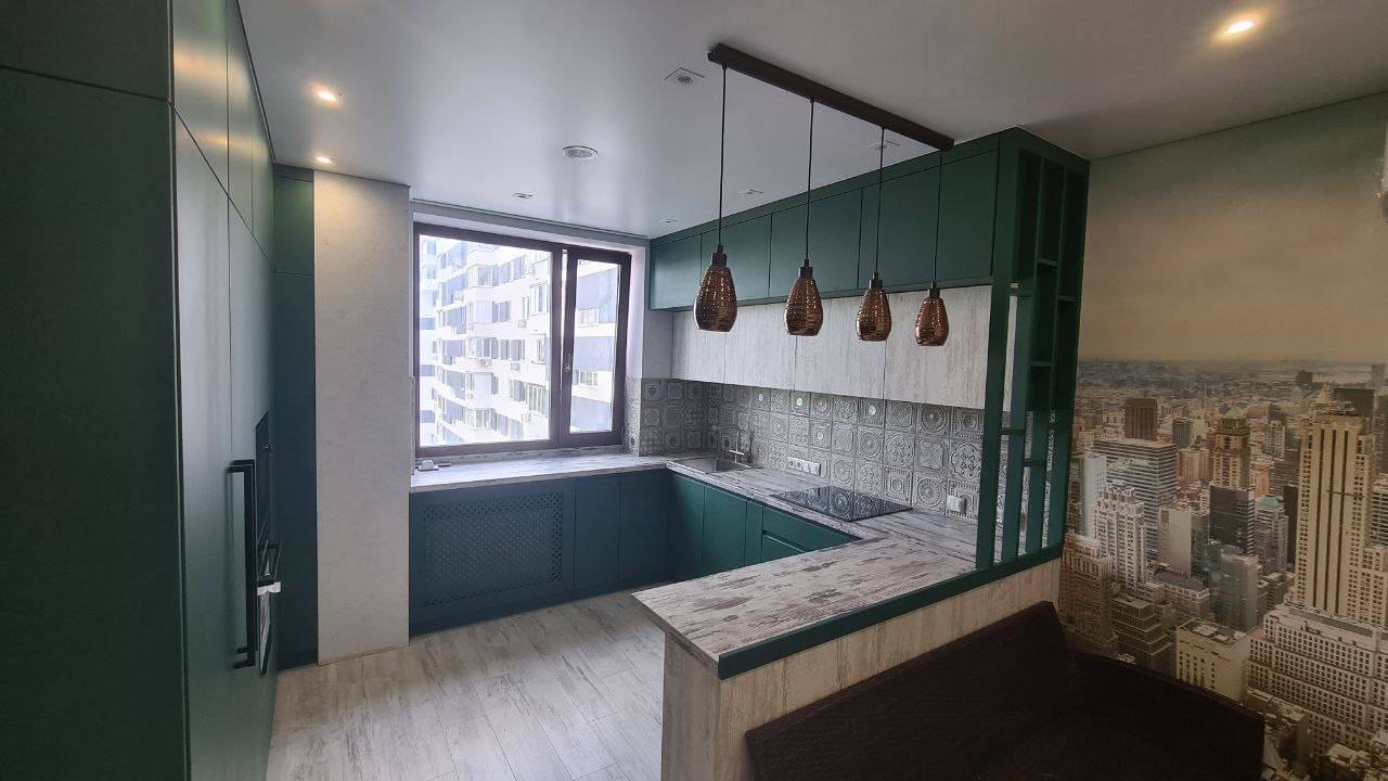 green kitchen